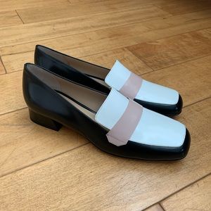 M. Gemi Scuola Loafers 25 mm Black White Pink 40 / US 9